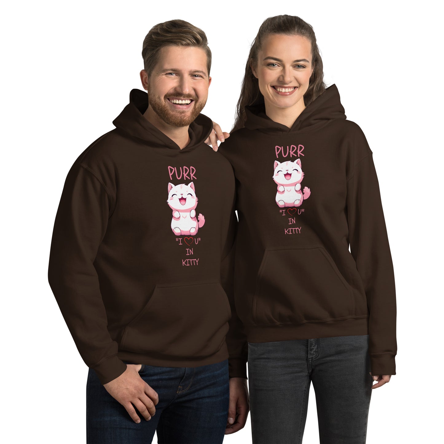 PURR "I LOVE U" IN KITTY Unisex Hoodie