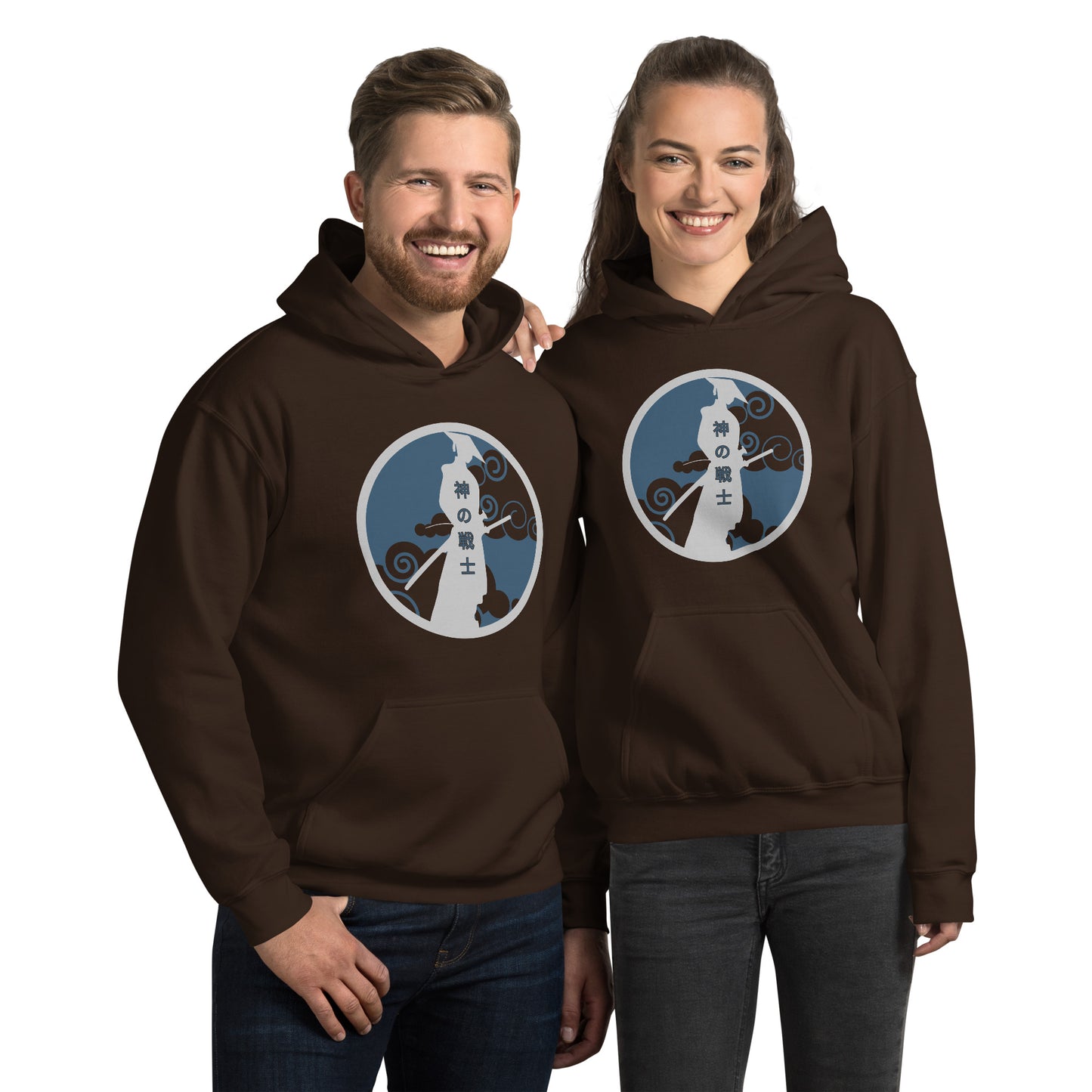 GOD'S Warrior Blue and Silver (Japanese) Unisex Hoodie