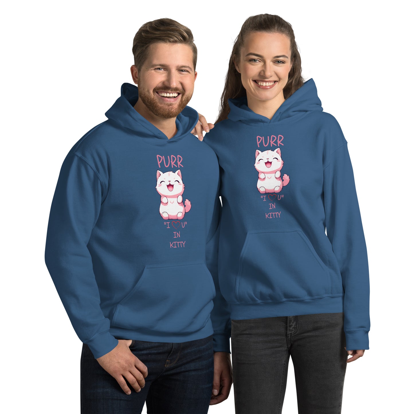 PURR "I LOVE U" IN KITTY Unisex Hoodie