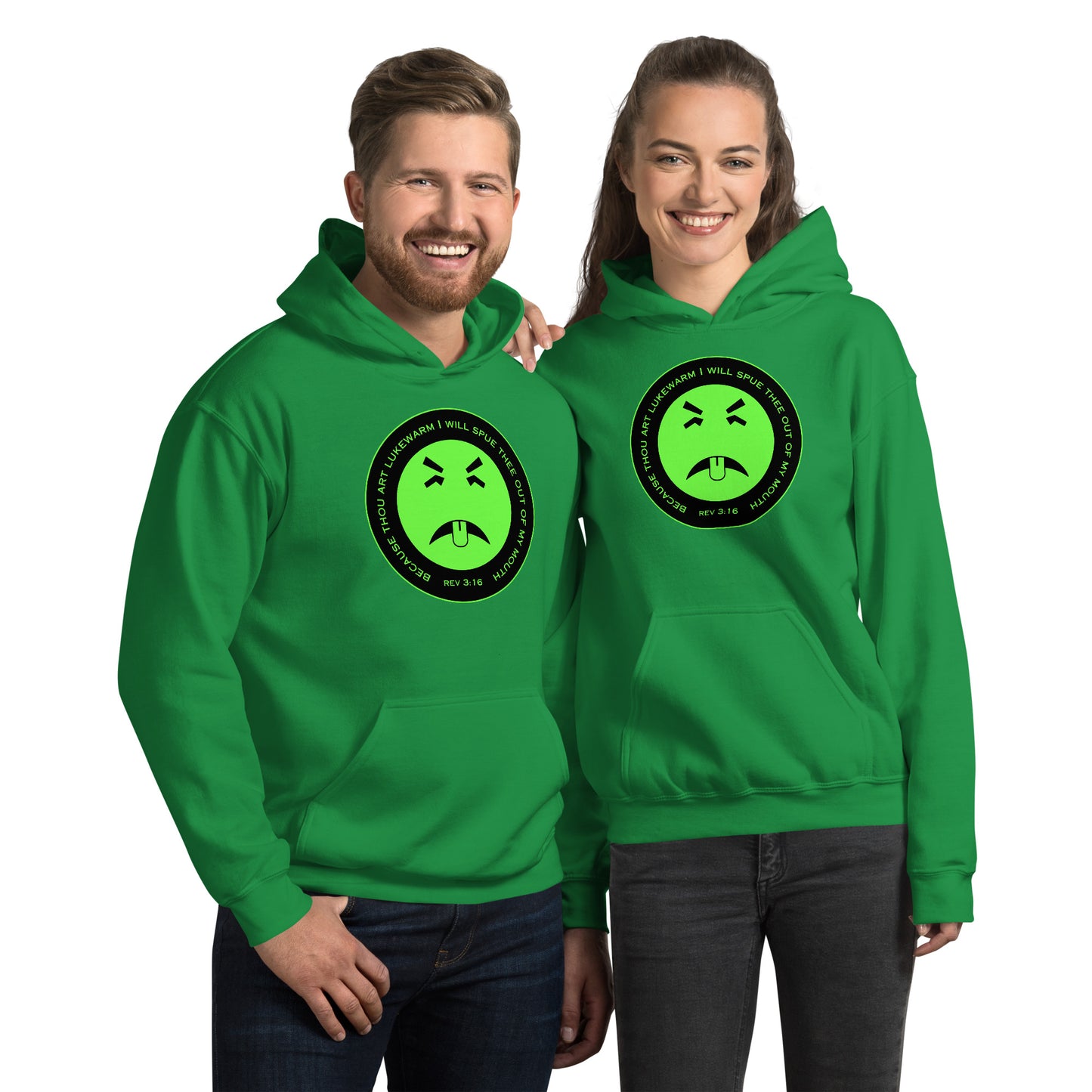 Rev 3:16 Because Thou Art Lukewarm I Will Spue Thee Out Of My Mouth Unisex Hoodie