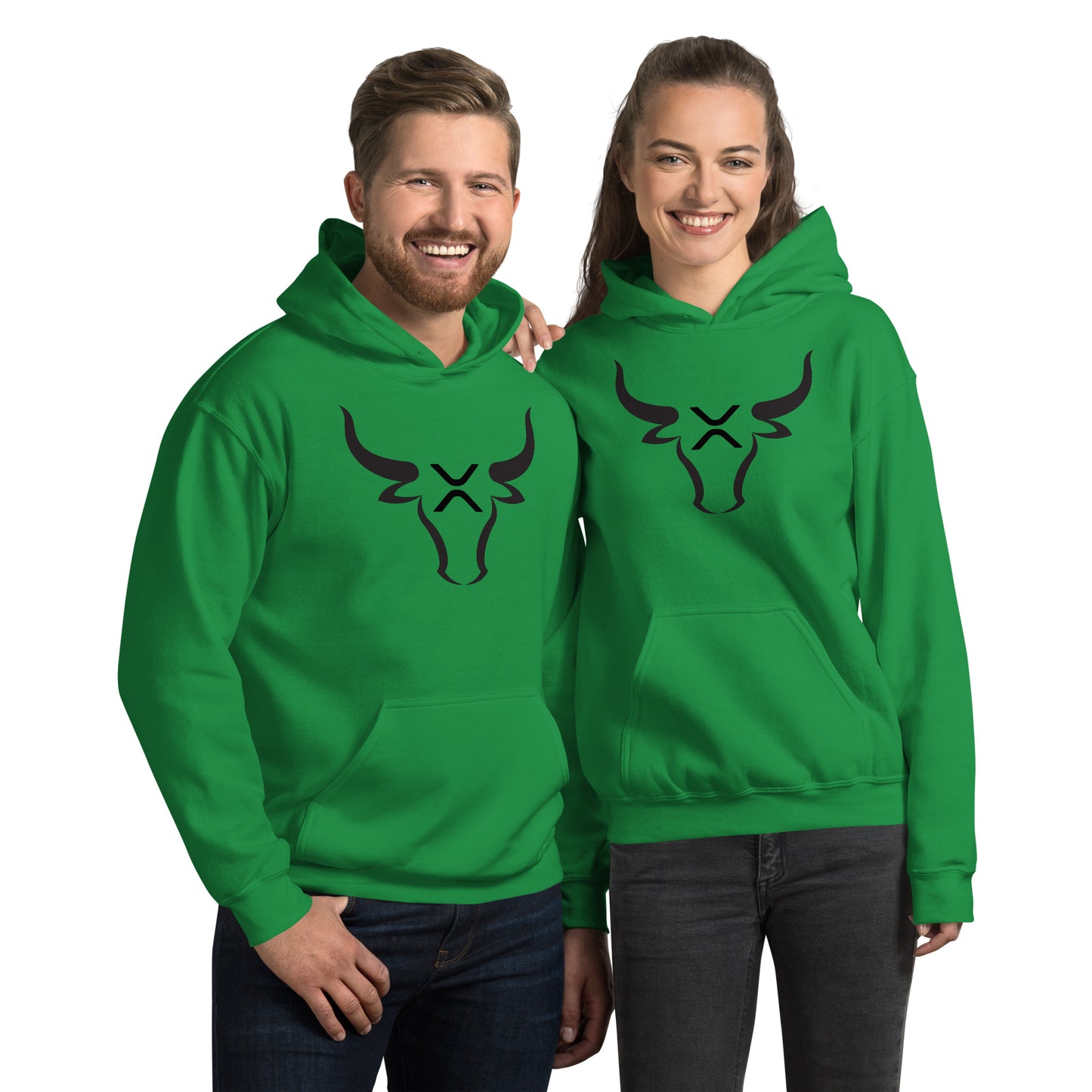 XRP BULL Black Unisex Hoodie