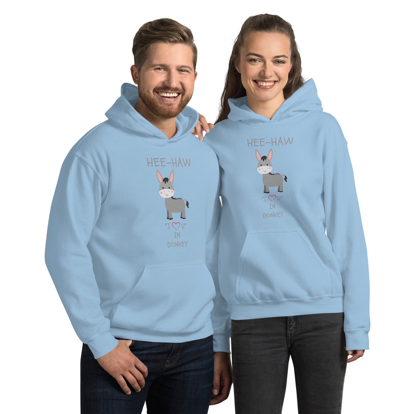 HEE-HAW "I LOVE U" IN DONKEY Unisex Hoodie