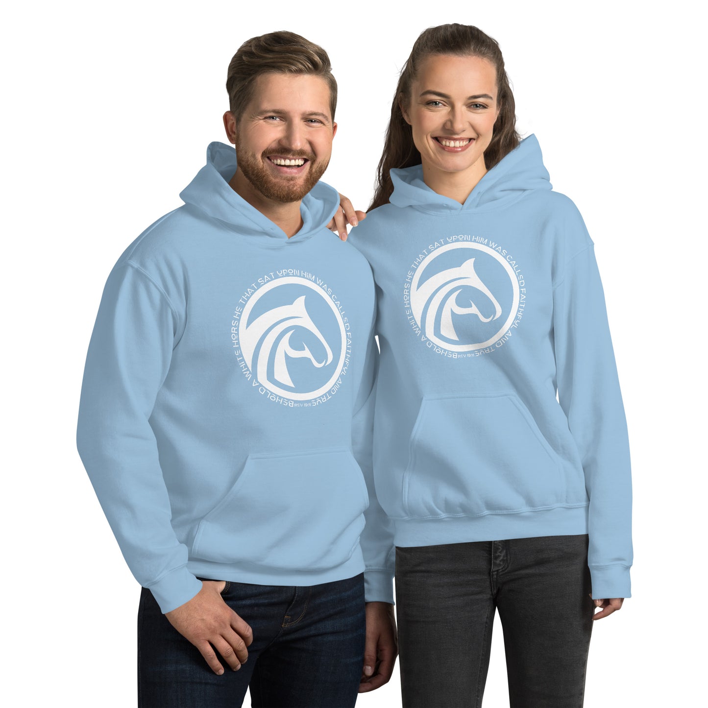 Revelation 19:11 And Behold A White Horse He That Sat Upon Him Was Called Faithful and True Unisex Hoodie