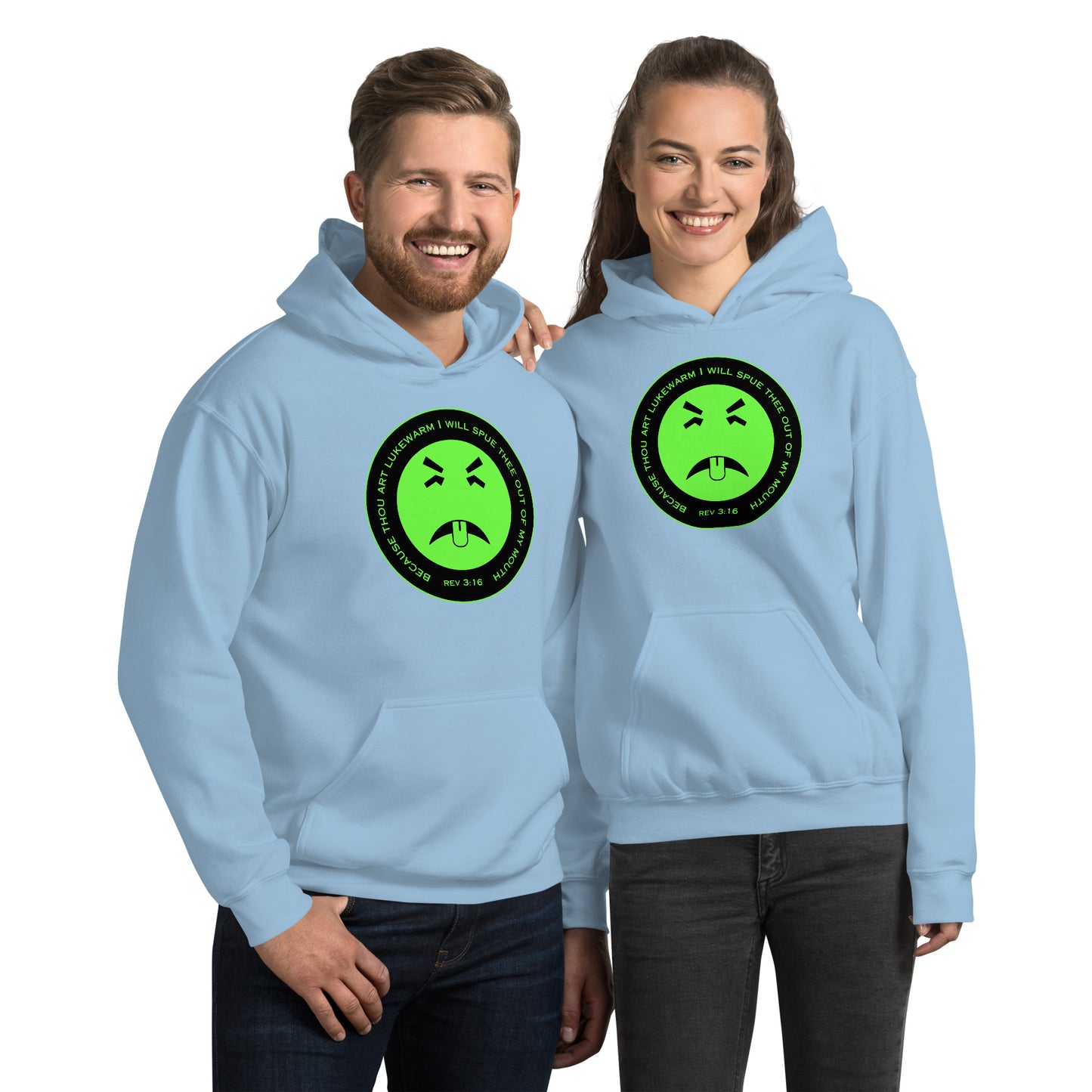 Rev 3:16 Because Thou Art Lukewarm I Will Spue Thee Out Of My Mouth Unisex Hoodie
