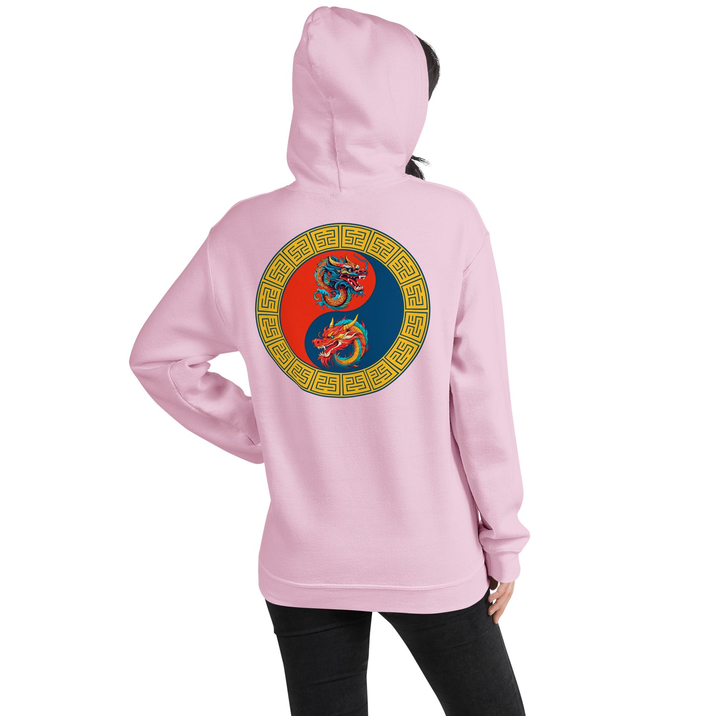 Double Dragon Yin Yang Unisex Hoodie