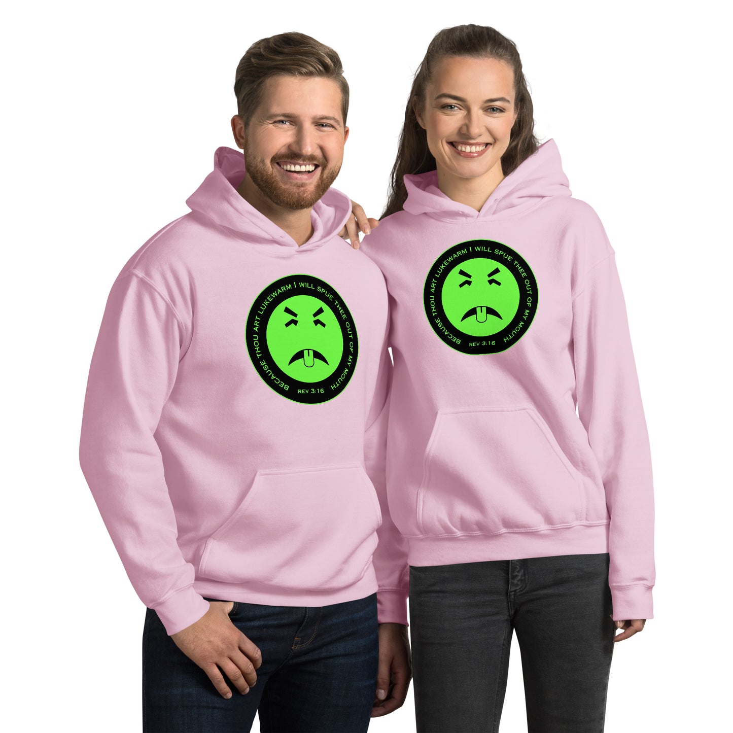 Rev 3:16 Because Thou Art Lukewarm I Will Spue Thee Out Of My Mouth Unisex Hoodie
