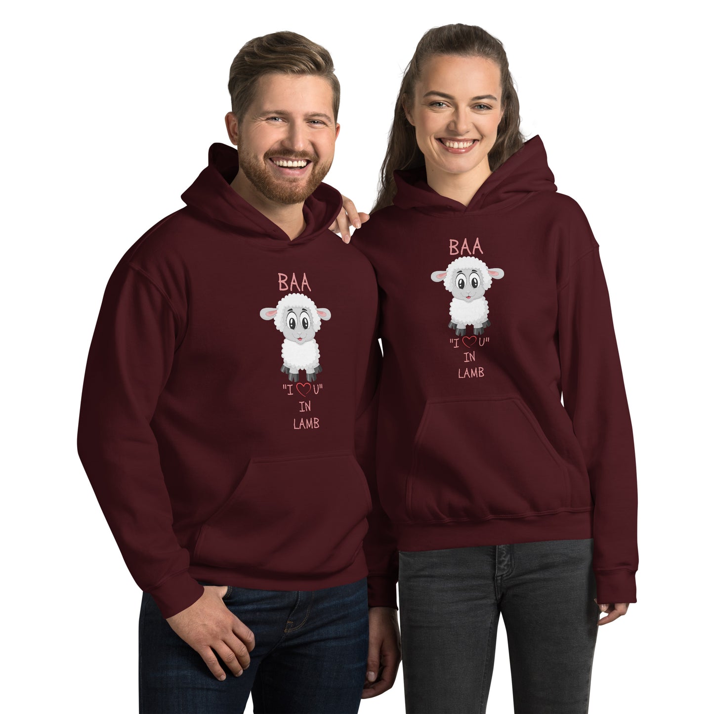 BAA "I LOVE U" IN LAMB Unisex Hoodie