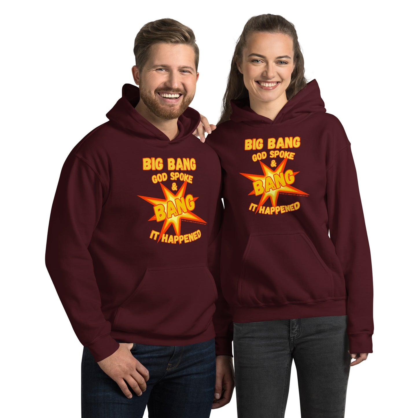 Big Bang God Spoke & BANG It Happened Unisex Hoodie