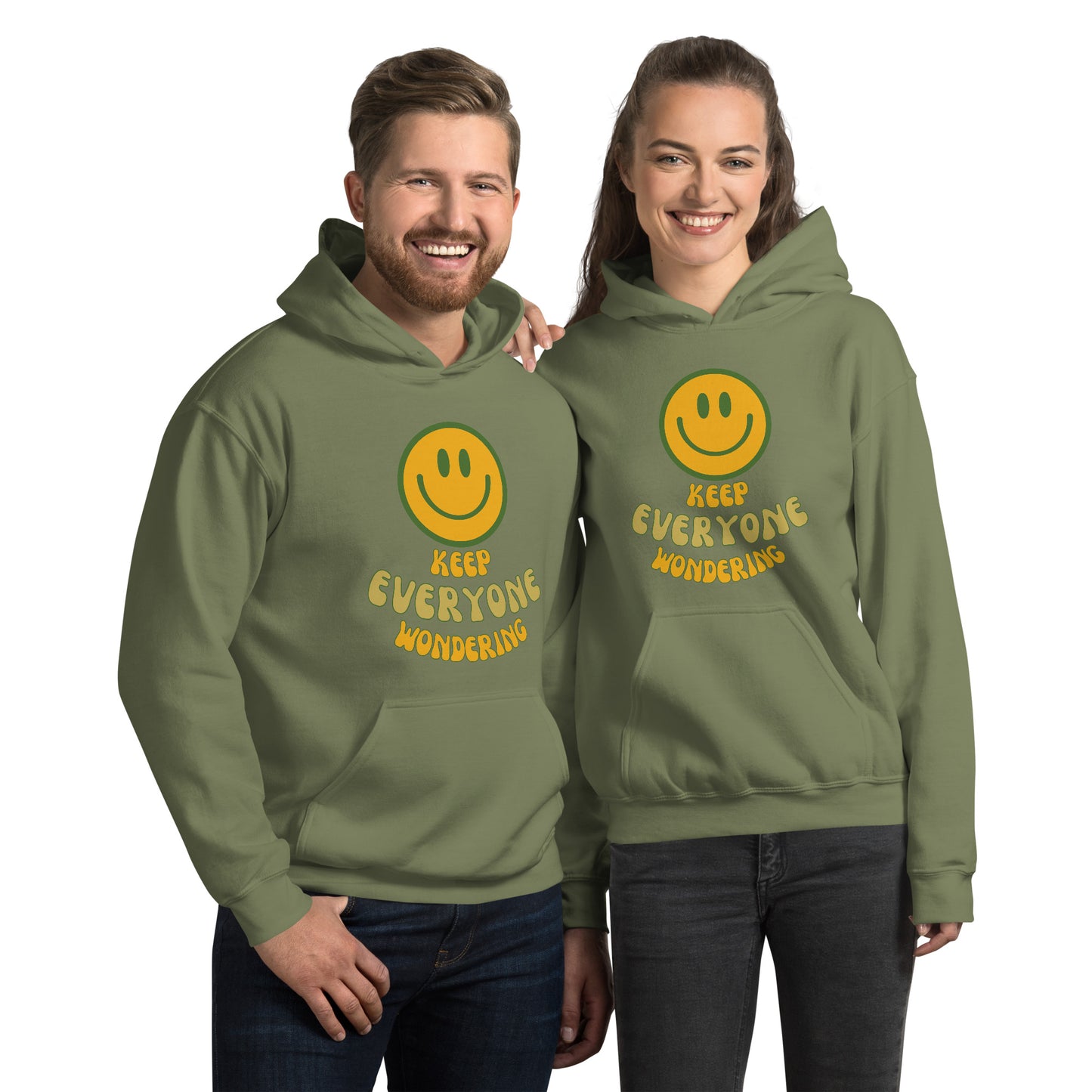 (SMILE) Keep Everyone Wondering Unisex Hoodie