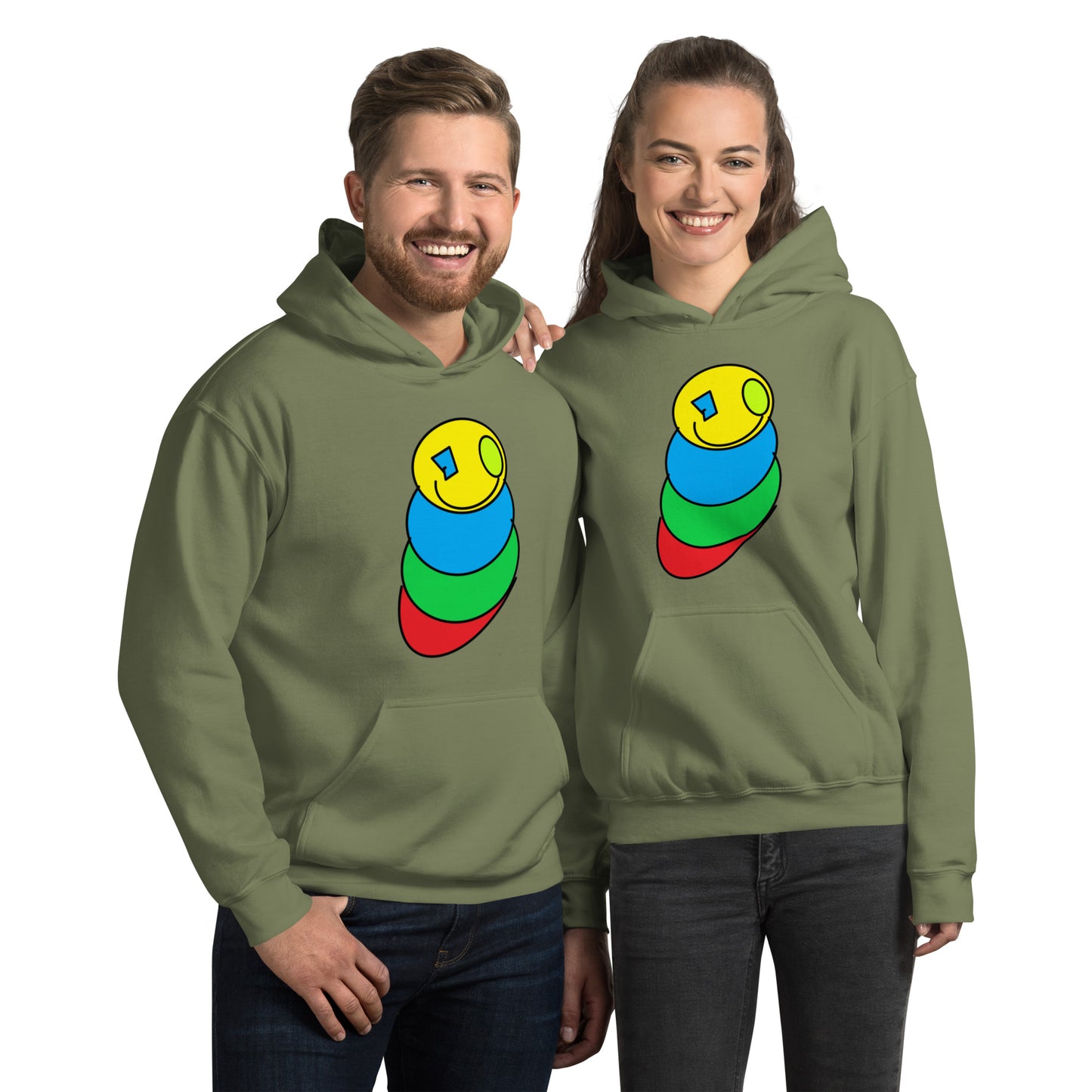 Happy Caterpillar Unisex Hoodie
