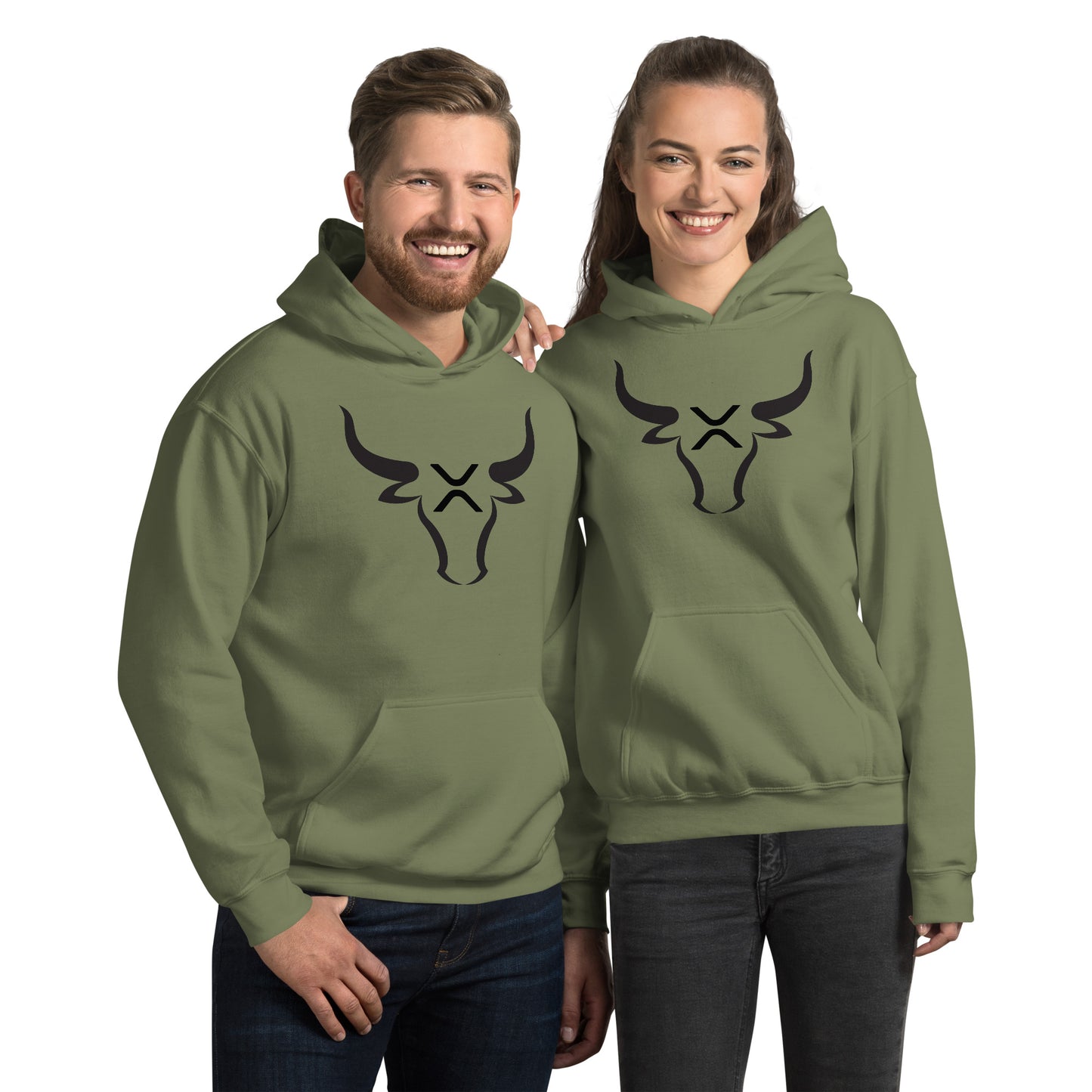 XRP BULL Black Unisex Hoodie