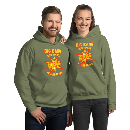 Big Bang God Spoke & BANG It Happened Unisex Hoodie