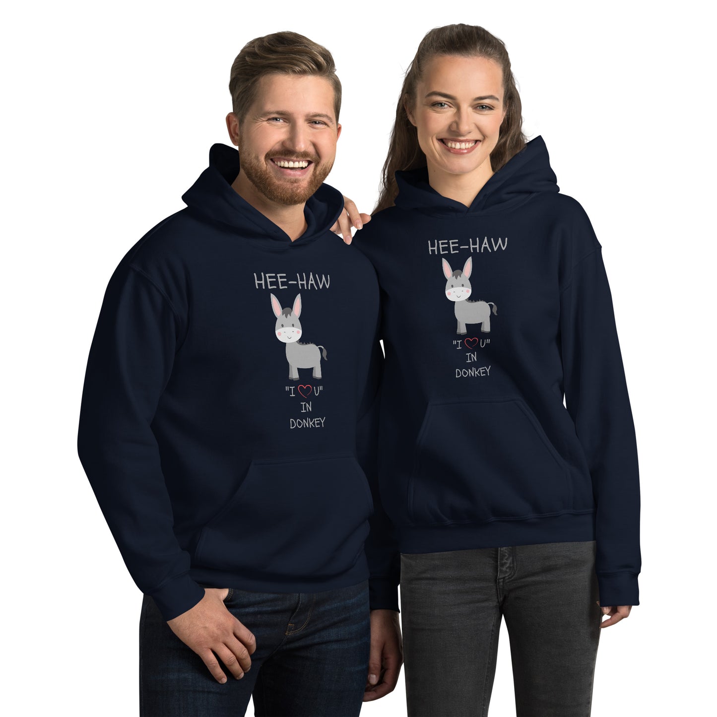 HEE-HAW "I LOVE U" IN DONKEY Unisex Hoodie