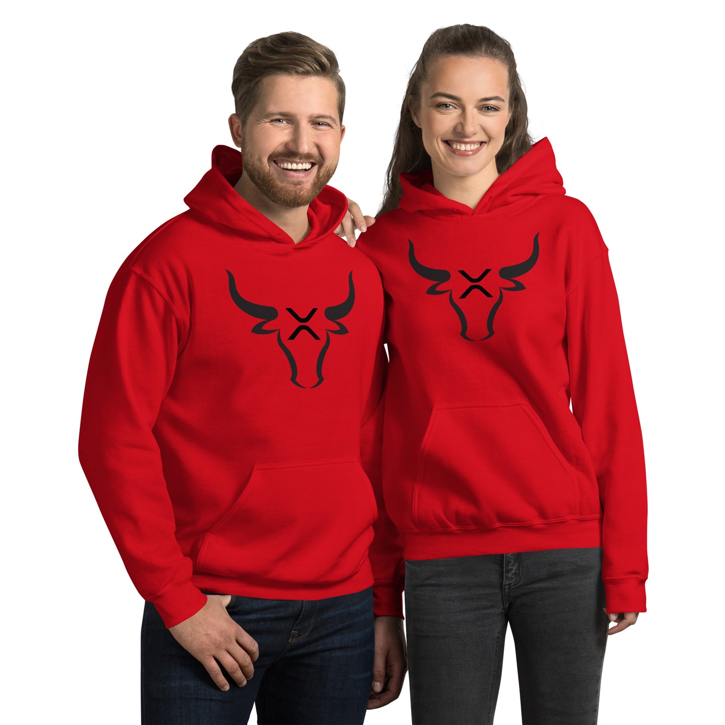 XRP BULL Black Unisex Hoodie