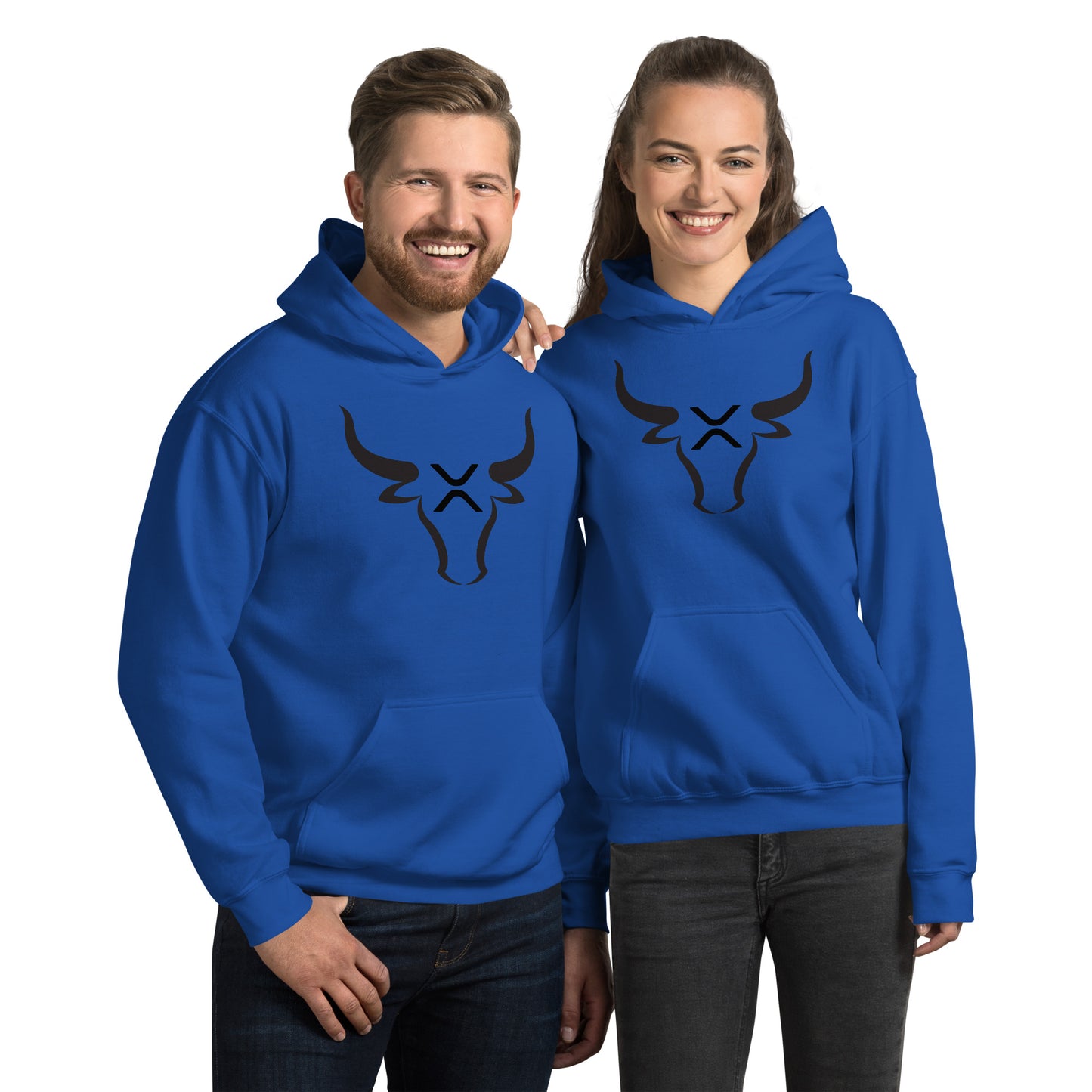 XRP BULL Black Unisex Hoodie