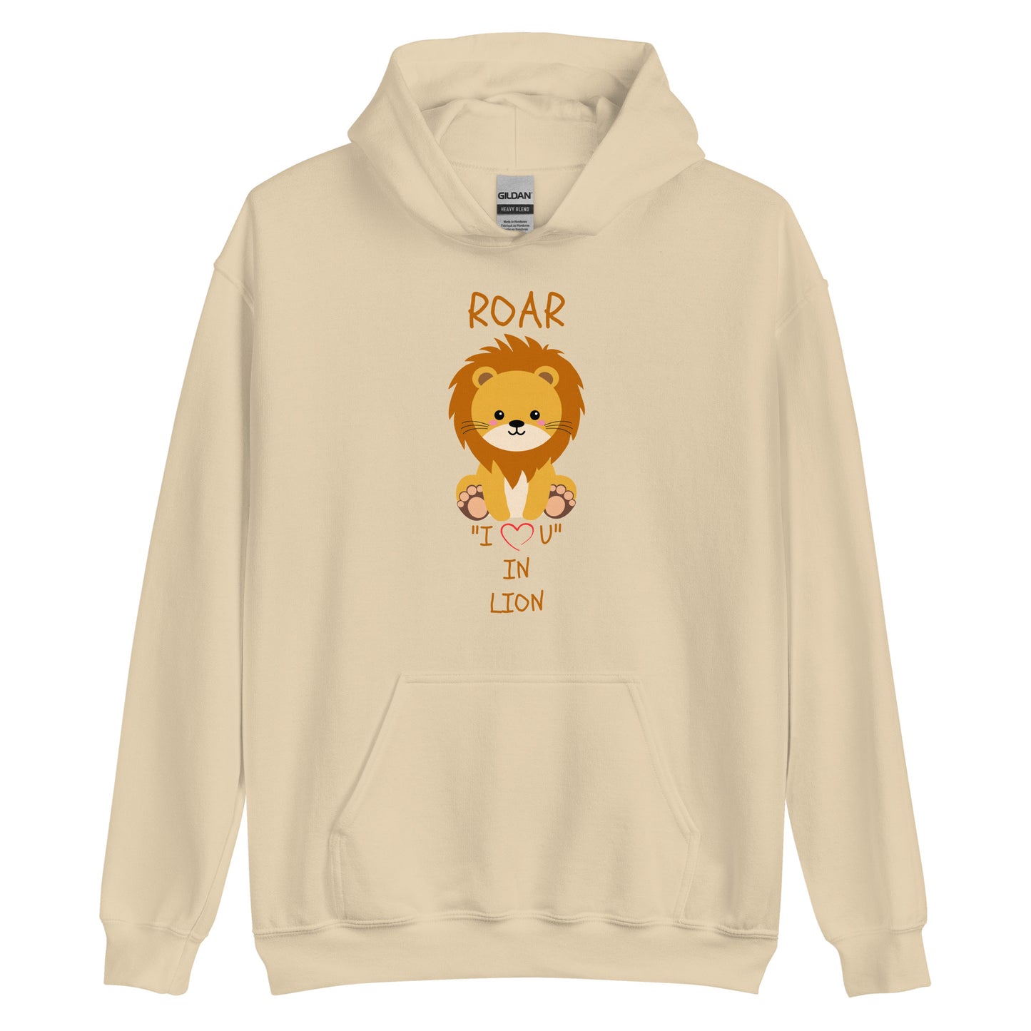 ROAR "I LOVE U" IN LION Unisex Hoodie