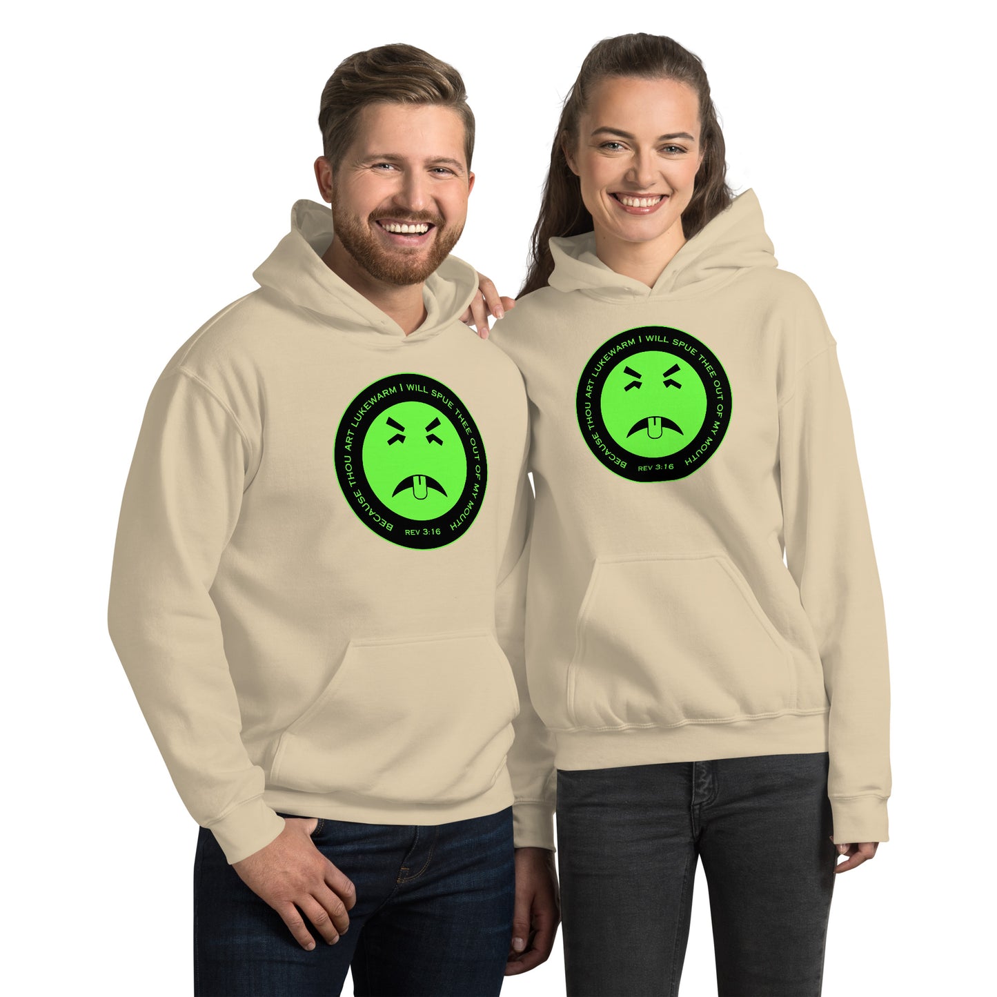 Rev 3:16 Because Thou Art Lukewarm I Will Spue Thee Out Of My Mouth Unisex Hoodie