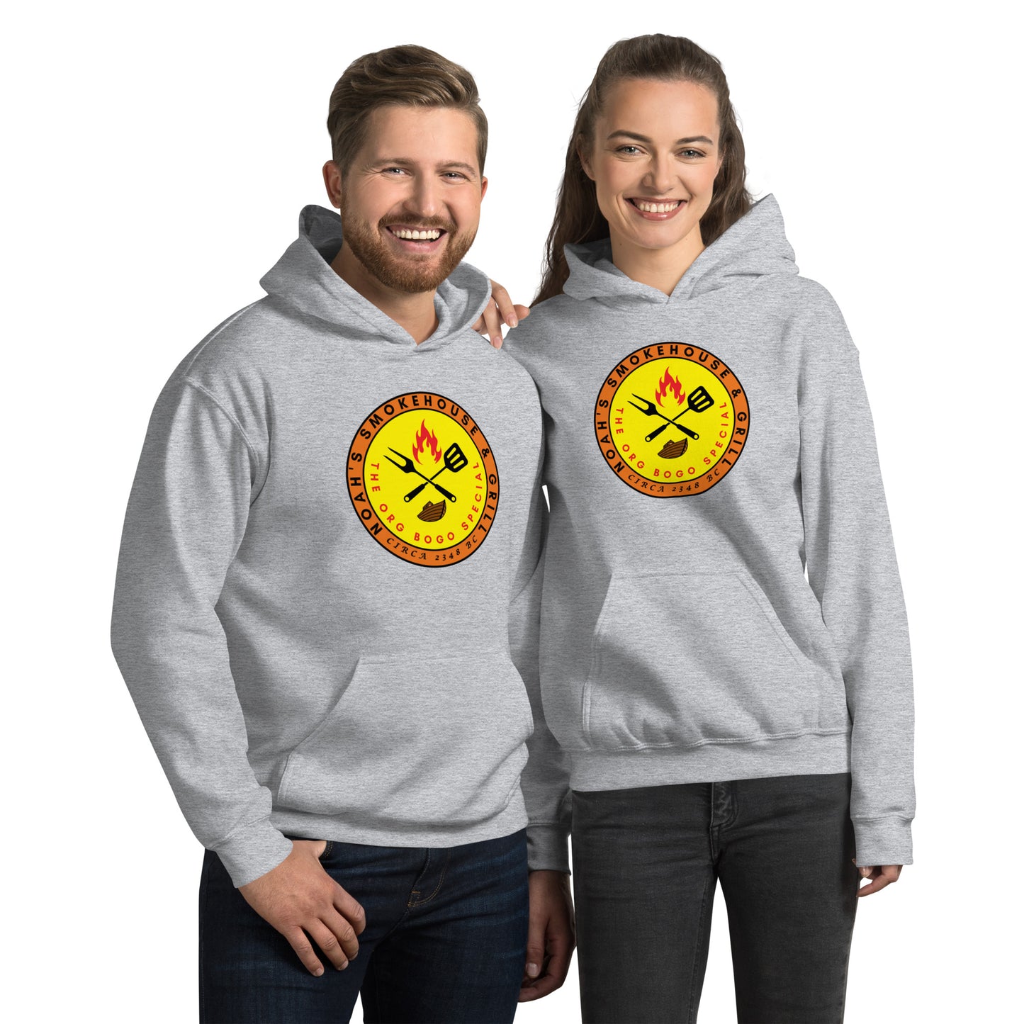 Noah's Smokehouse & Grill - The Org BOGO Special Circa 2348 BC Unisex Hoodie