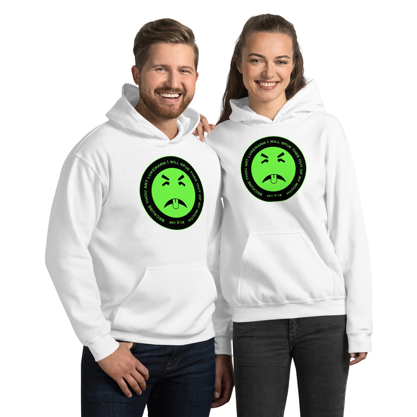 Rev 3:16 Because Thou Art Lukewarm I Will Spue Thee Out Of My Mouth Unisex Hoodie