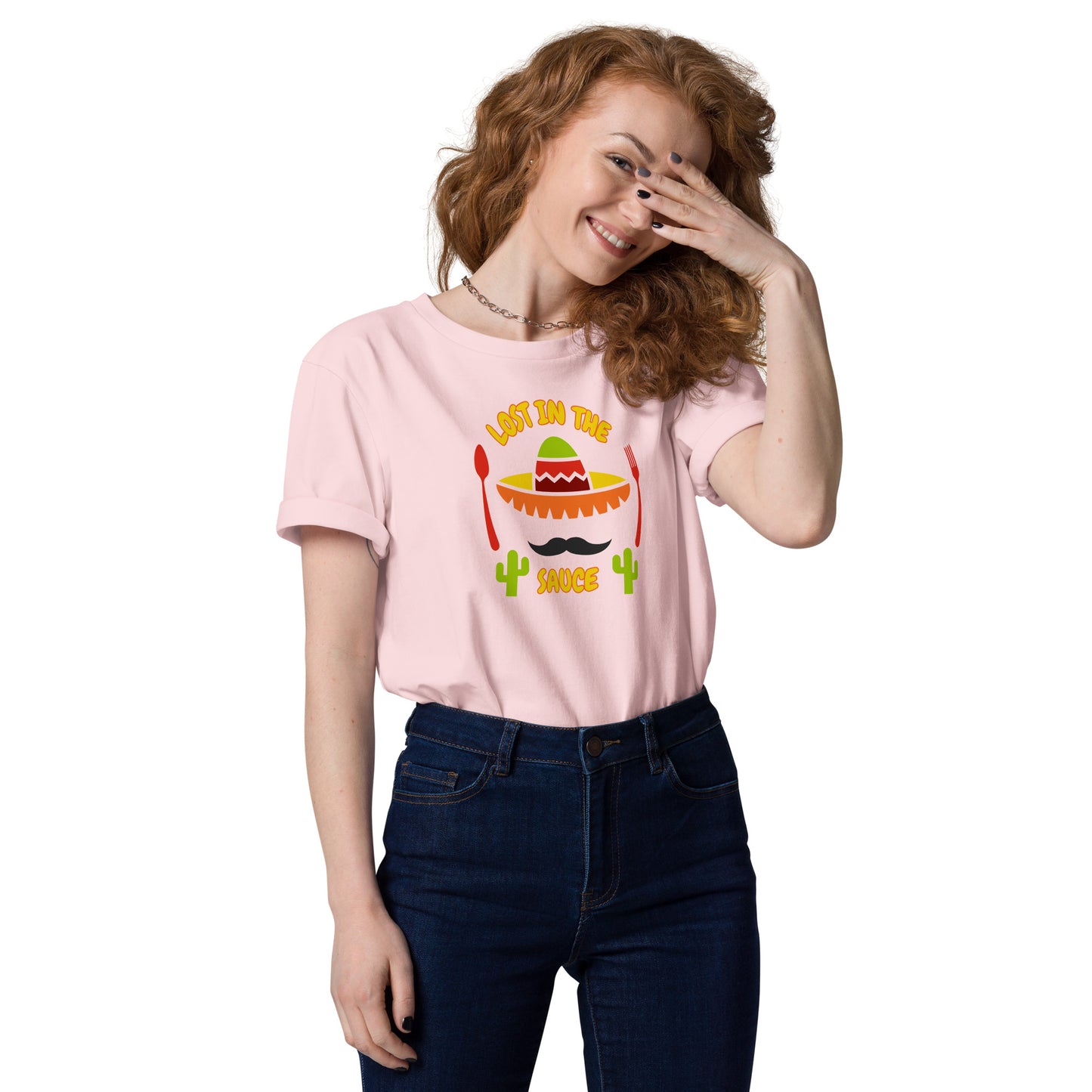LOST IN THE SAUCE Sombrero Women's Organic Cotton T-Shirt
