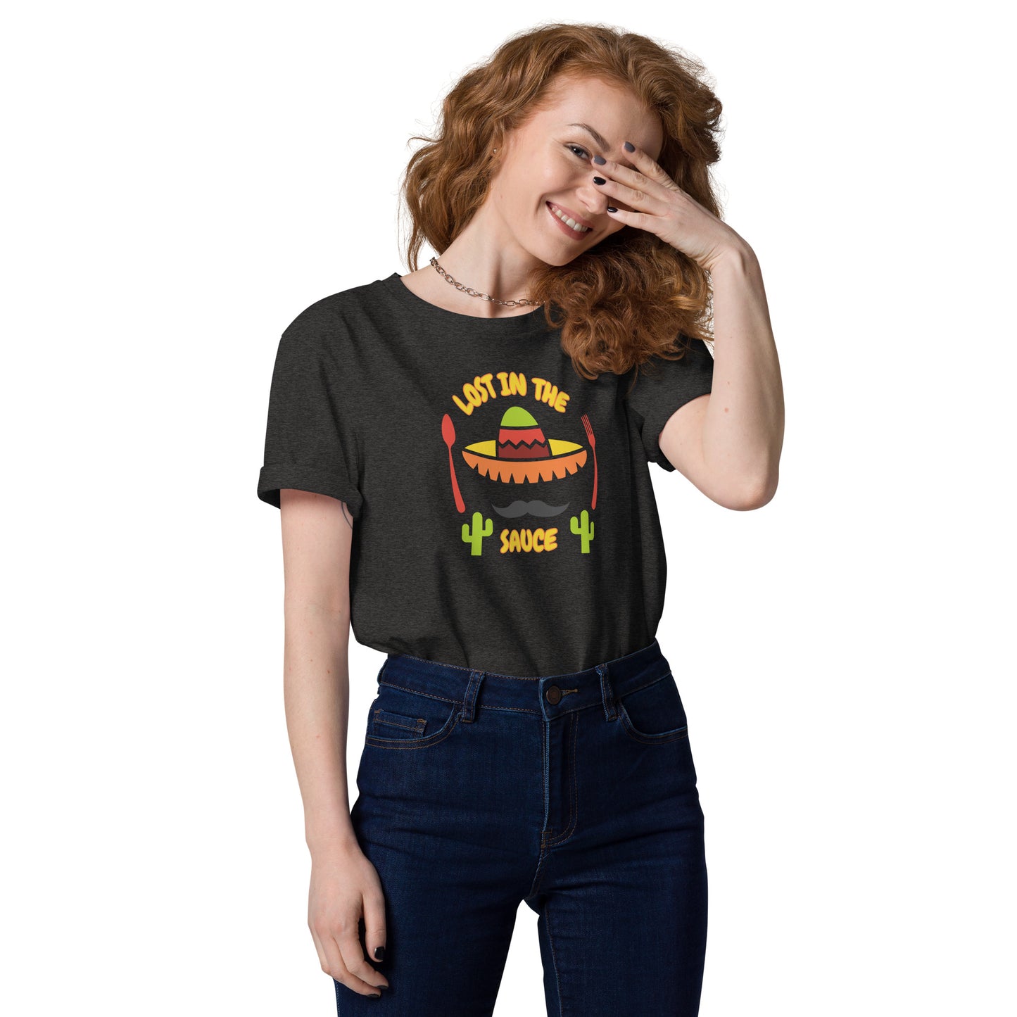 LOST IN THE SAUCE Sombrero Women's Organic Cotton T-Shirt