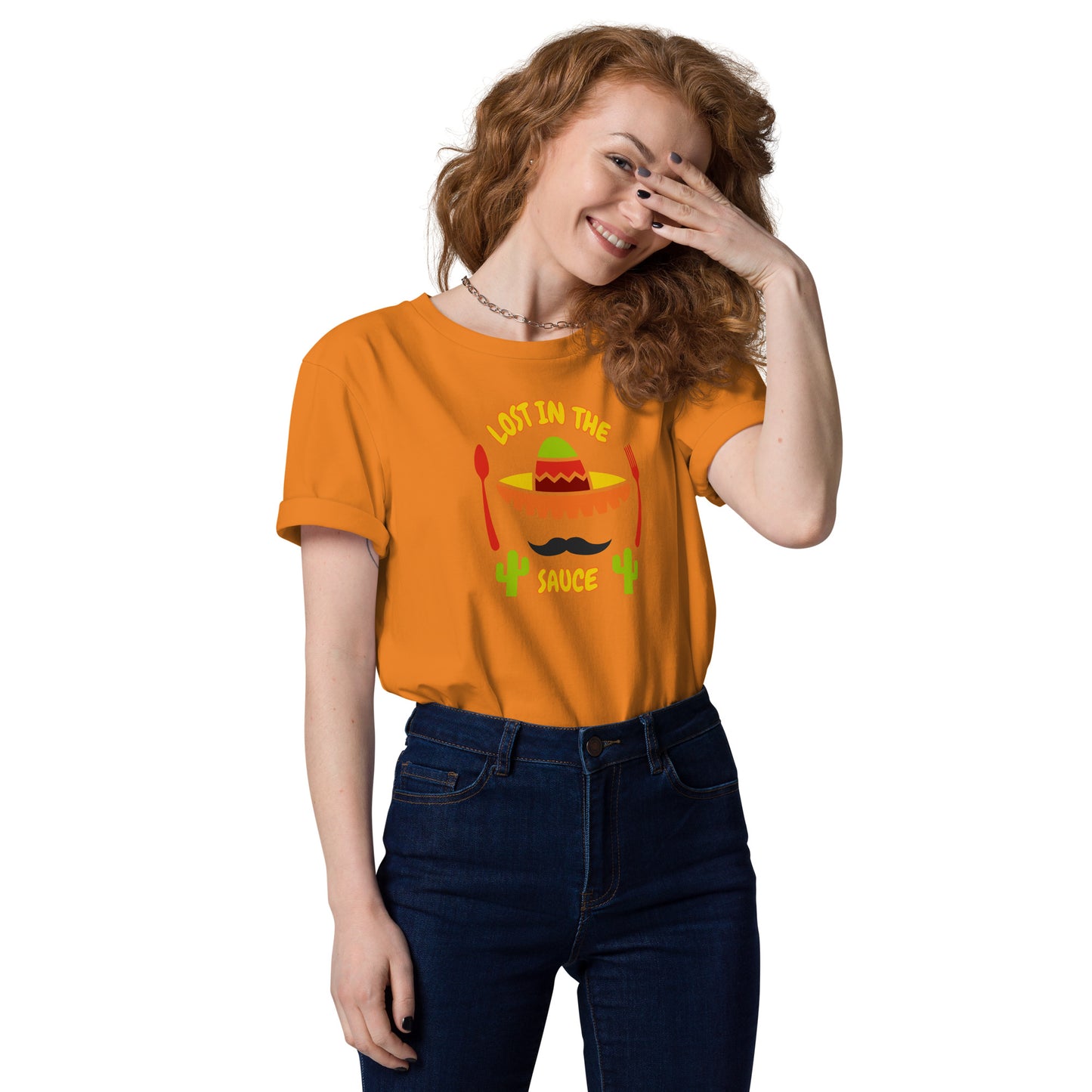 LOST IN THE SAUCE Sombrero Women's Organic Cotton T-Shirt
