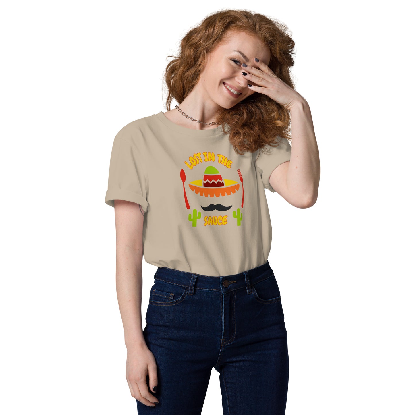 LOST IN THE SAUCE Sombrero Women's Organic Cotton T-Shirt