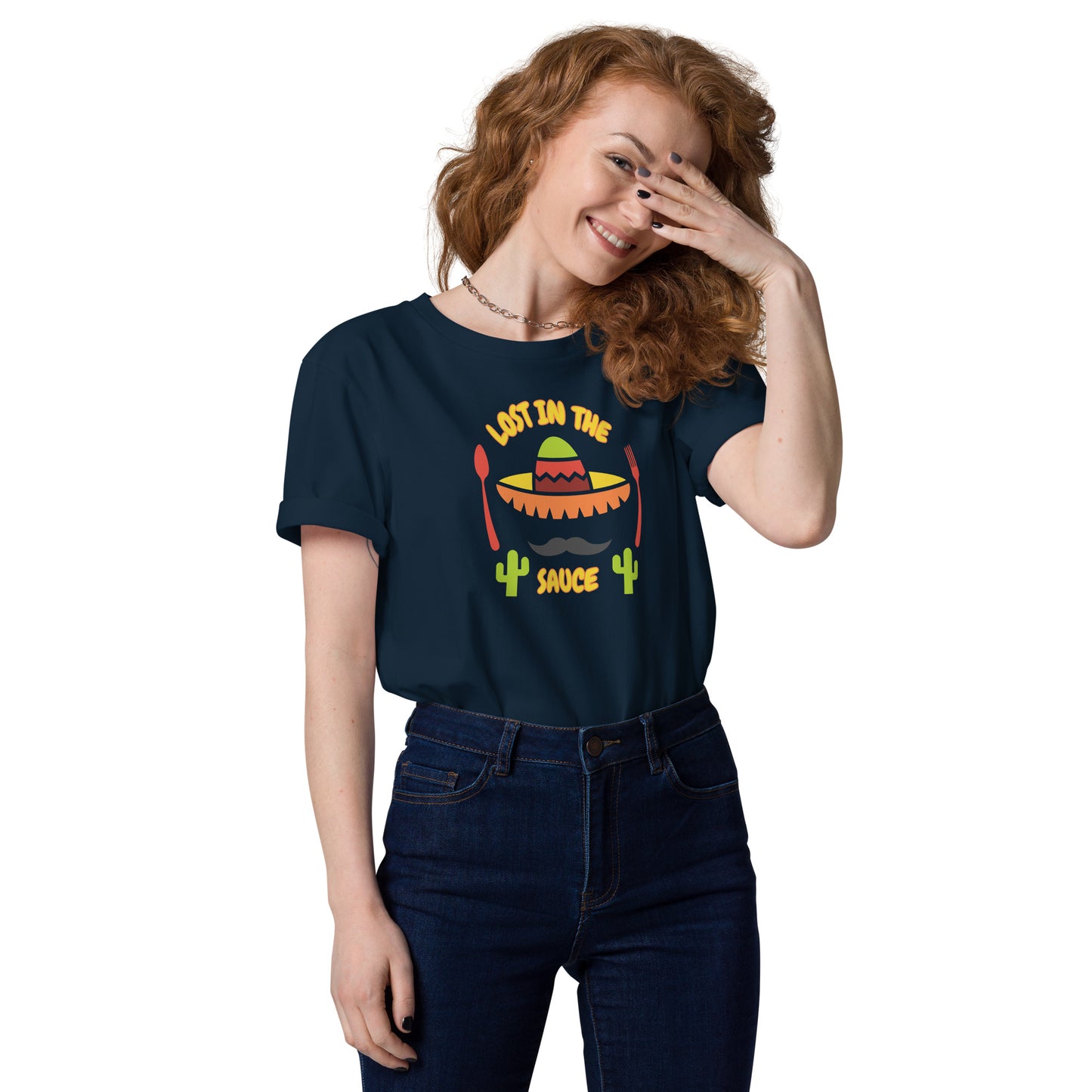 LOST IN THE SAUCE Sombrero Women's Organic Cotton T-Shirt
