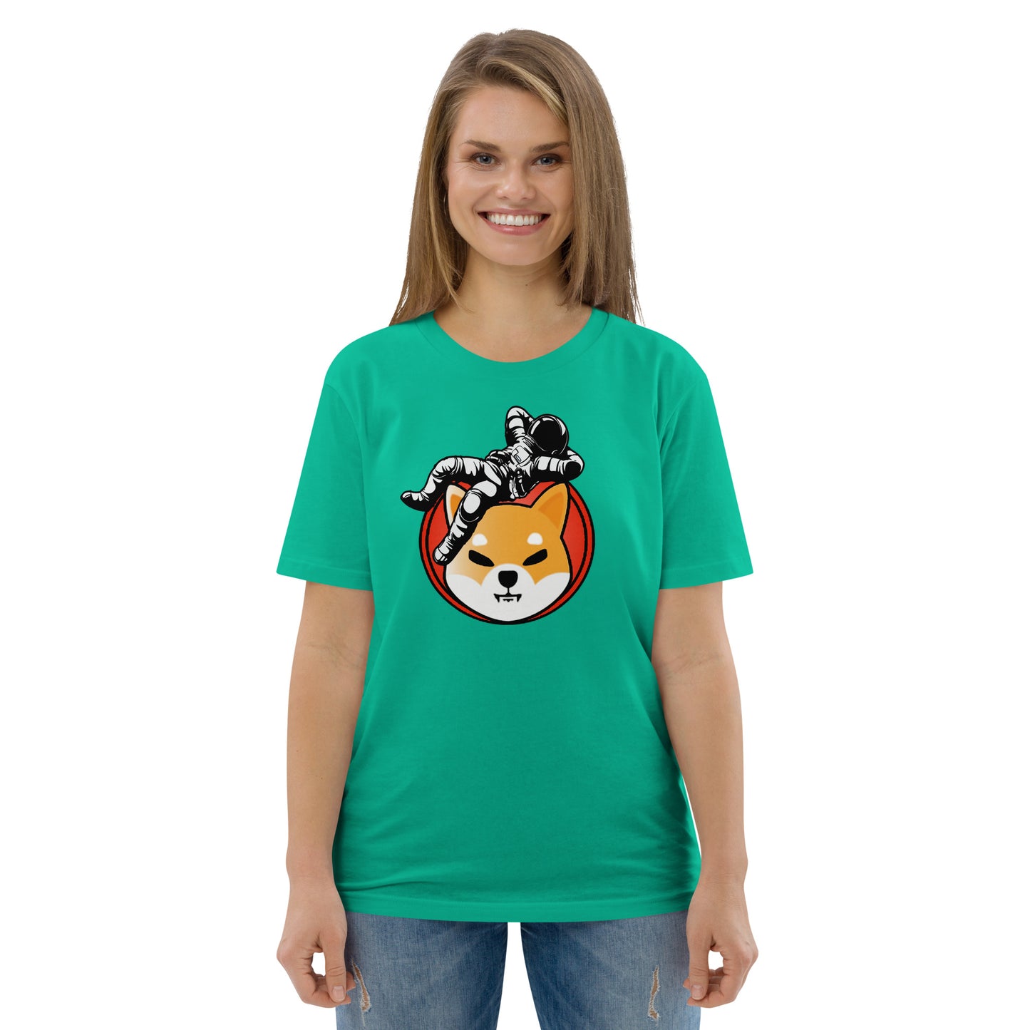 Shiba Inu To The Moon Women's Organic Cotton T-Shirt