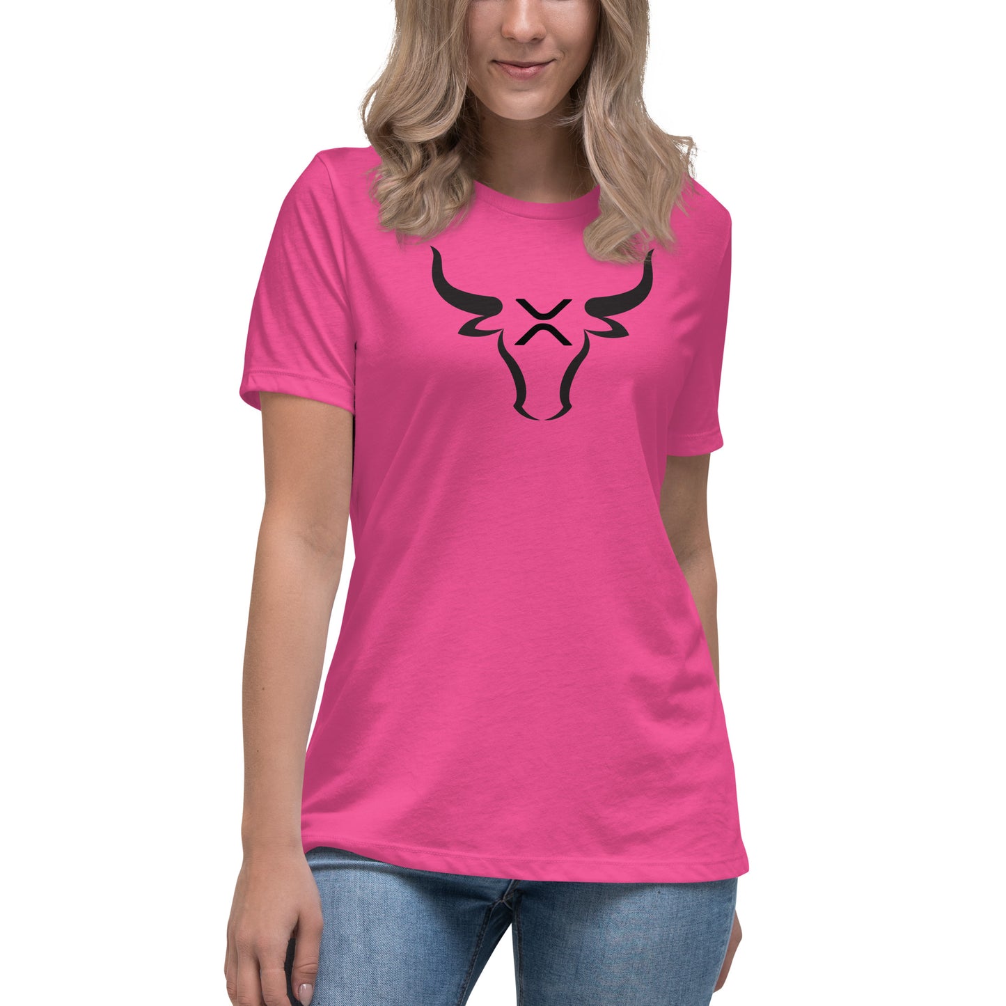 XRP BULL Black Women's Relaxed T-Shirt