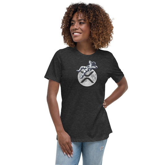 XRP MOON ASTRONAUT Women's Relaxed T-Shirt