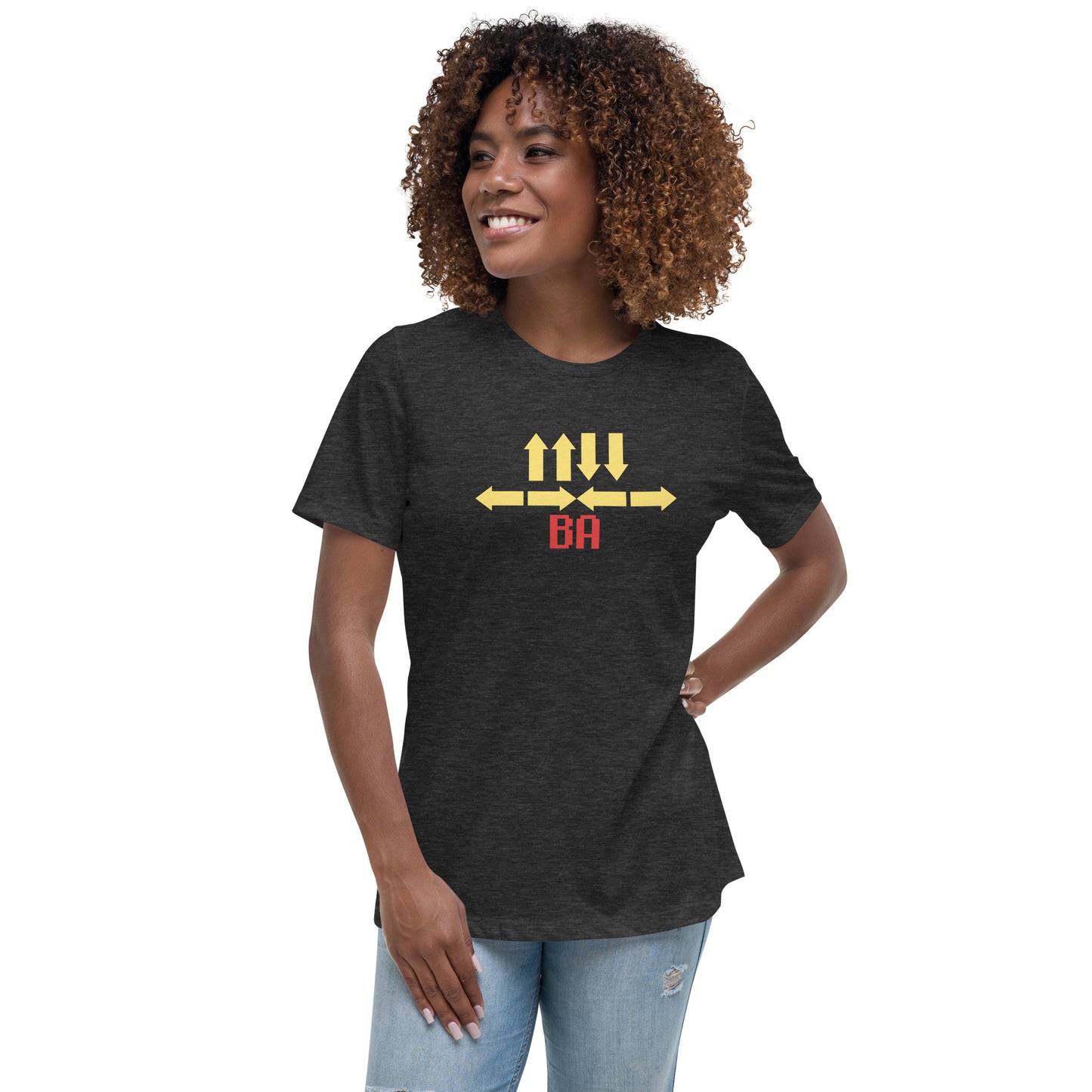 Up Up Dn Dn LF RT LF RT B A Women's Relaxed T-Shirt