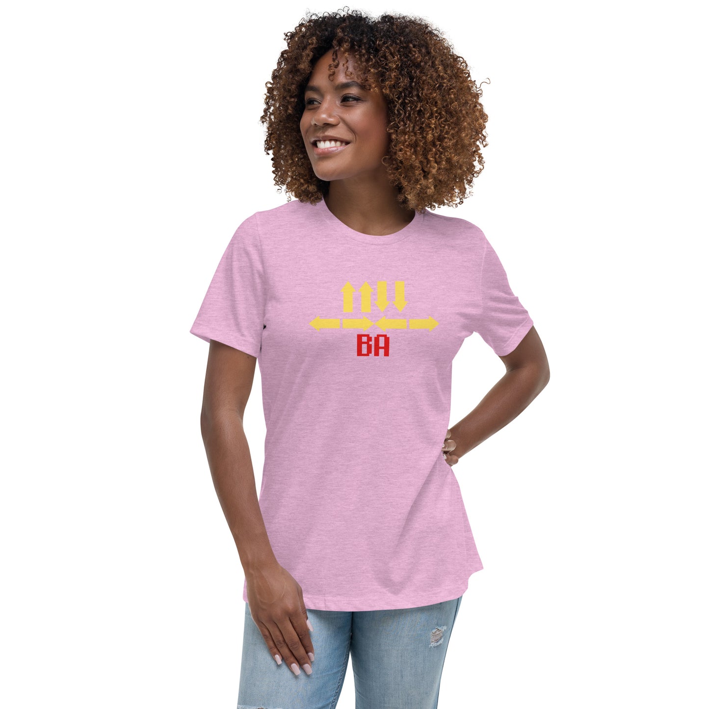 Up Up Dn Dn LF RT LF RT B A Women's Relaxed T-Shirt