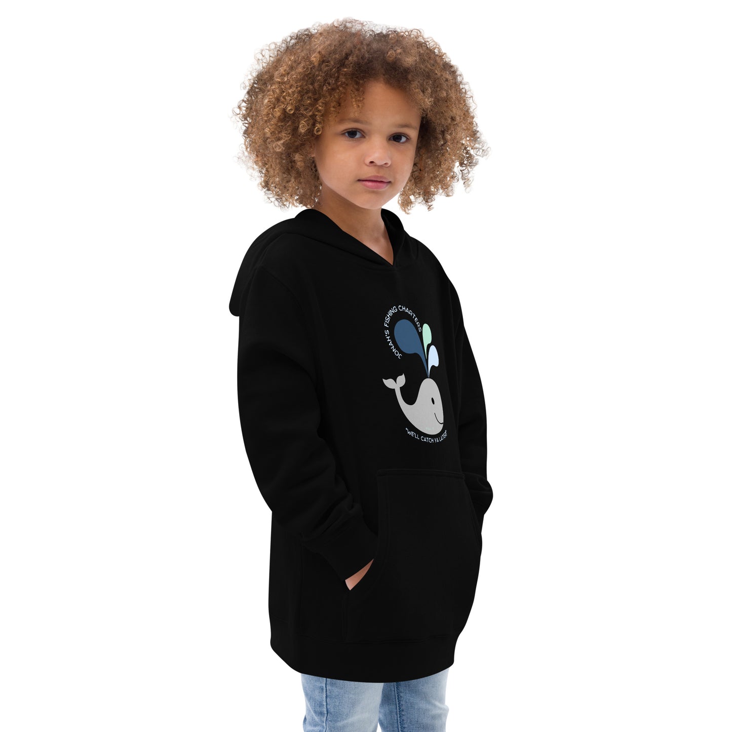 Jonah's Fishing Charters "We'll Catch Ya Later" Kids fleece hoodie