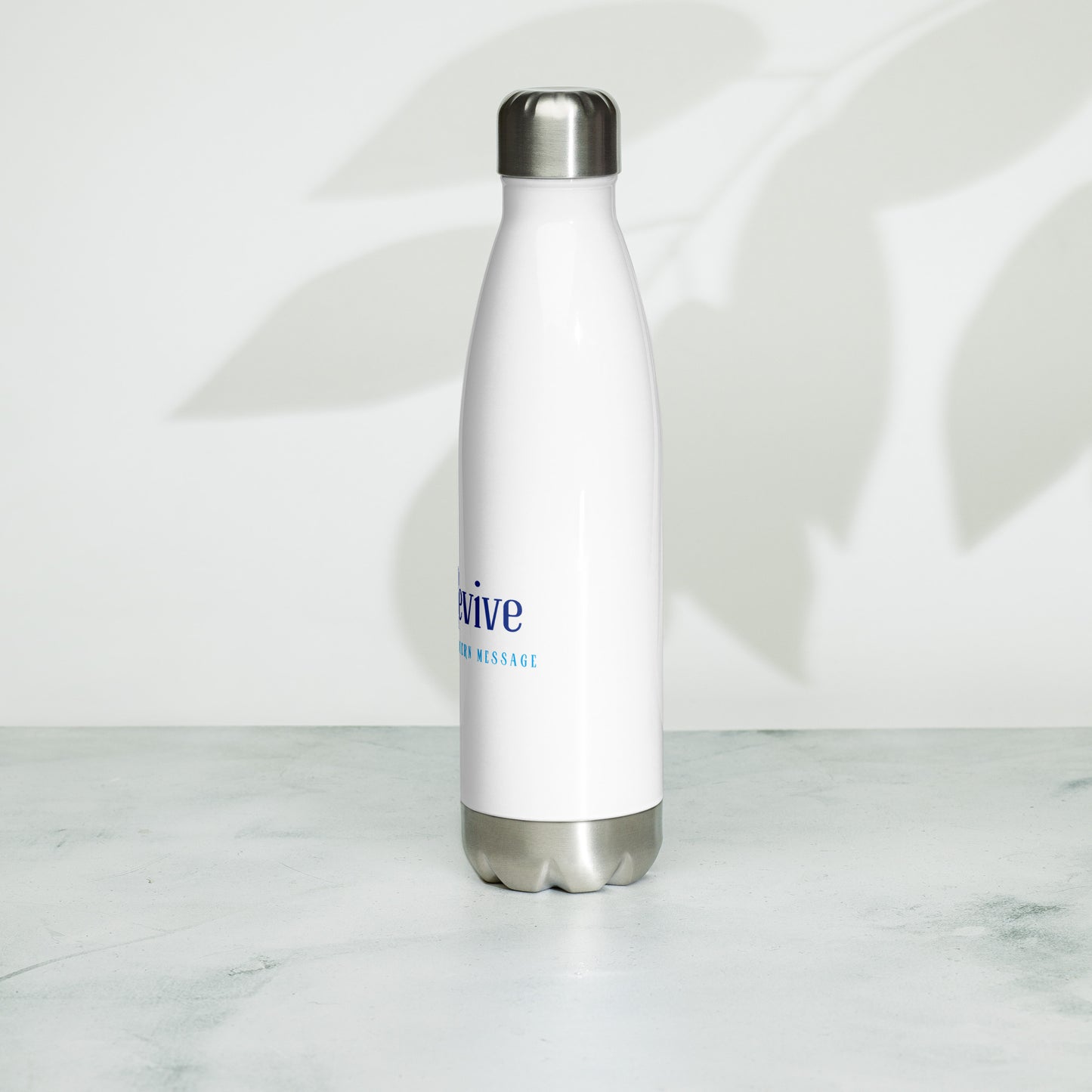RetroRevive "Vintage Vibes, Modern Message" Stainless Steel Water Bottle