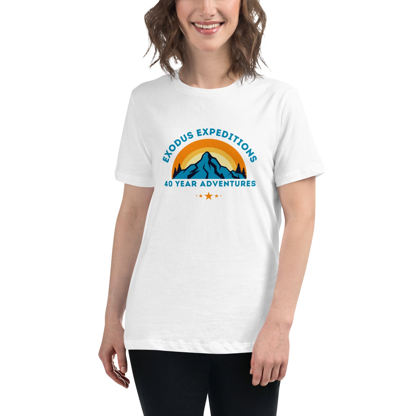 EXODUS EXPEDITIONS 40 YEAR ADVENTURES Women's Relaxed T-Shirt