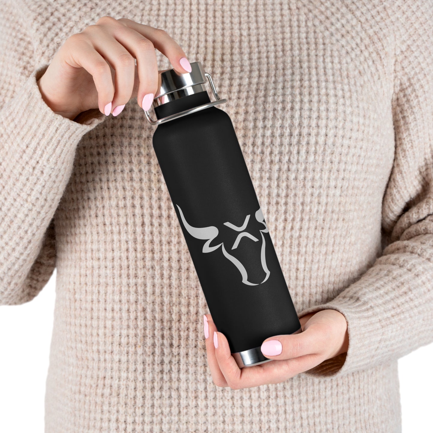 XRP BULL Copper Vacuum Insulated Bottle, 22oz