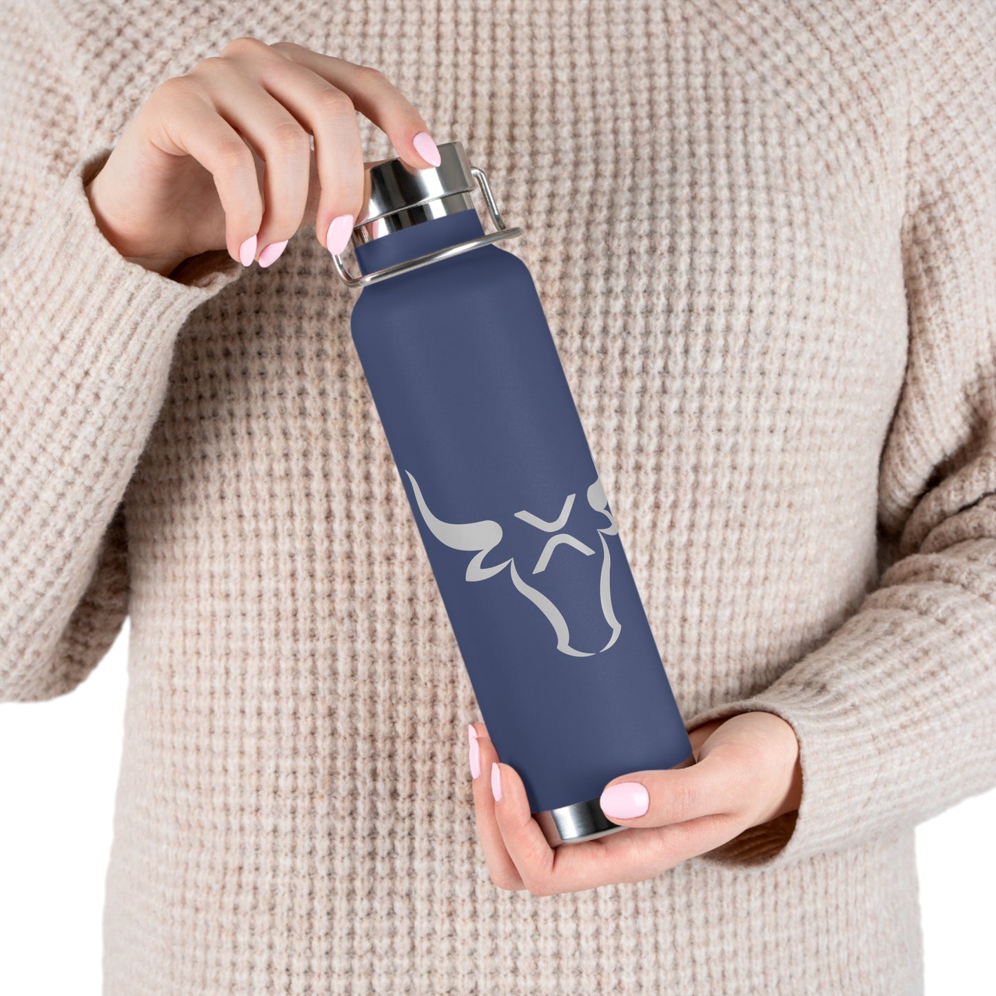 XRP BULL Copper Vacuum Insulated Bottle, 22oz