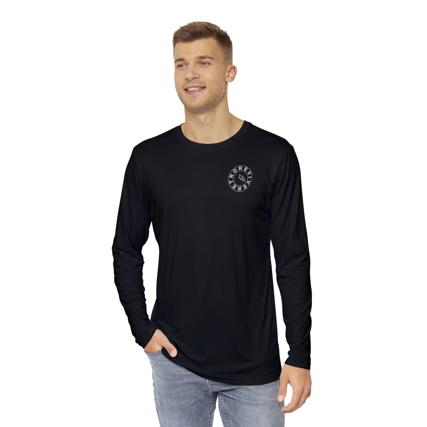 Ephesians 6:12 RRA (RetroRevive Apparel) Unisex Long Sleeve Shirt (AOP)