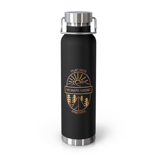 No Maps Needed Copper Vacuum Insulated Bottle, 22oz