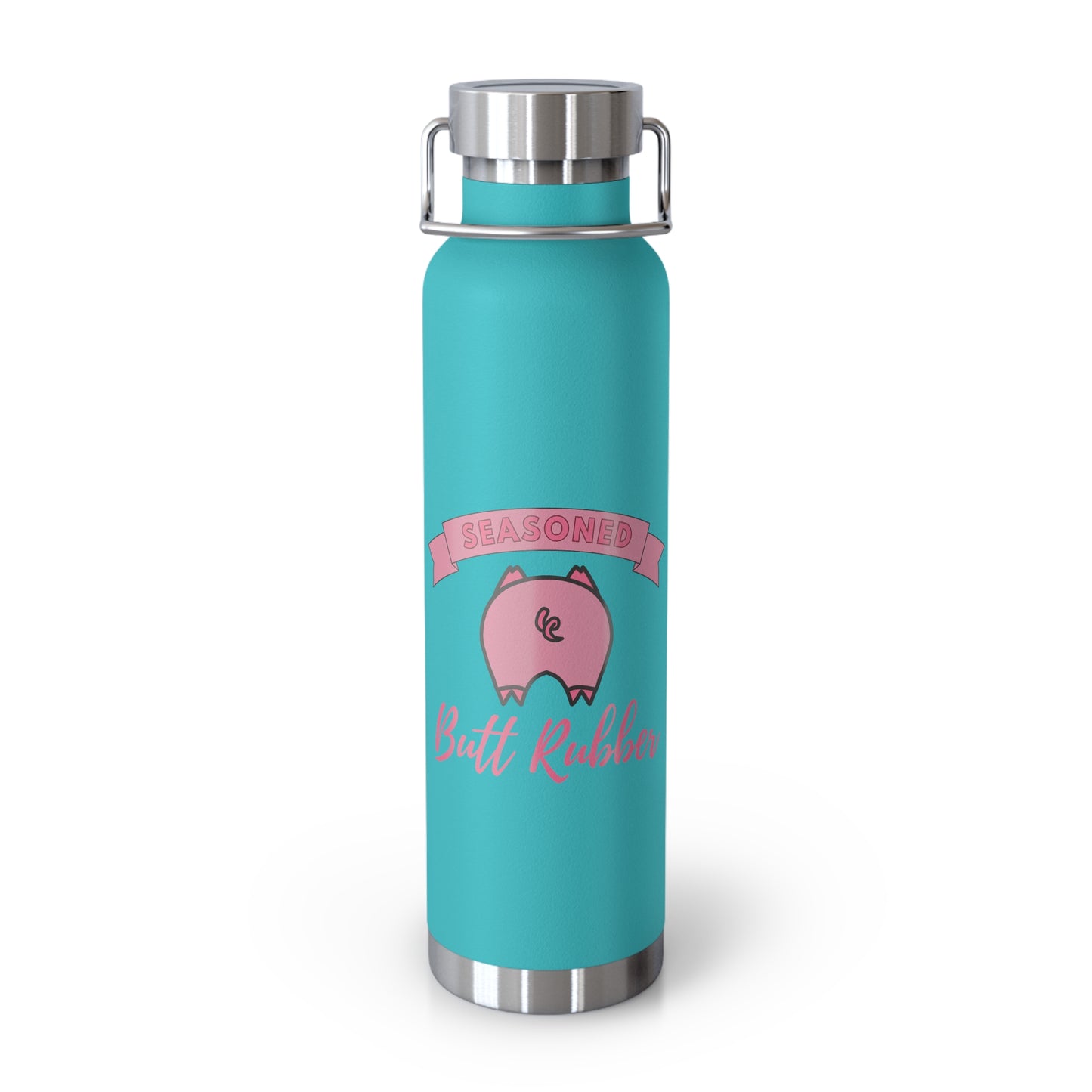 Seasoned Butt Ruber Copper Vacuum Insulated Bottle, 22oz