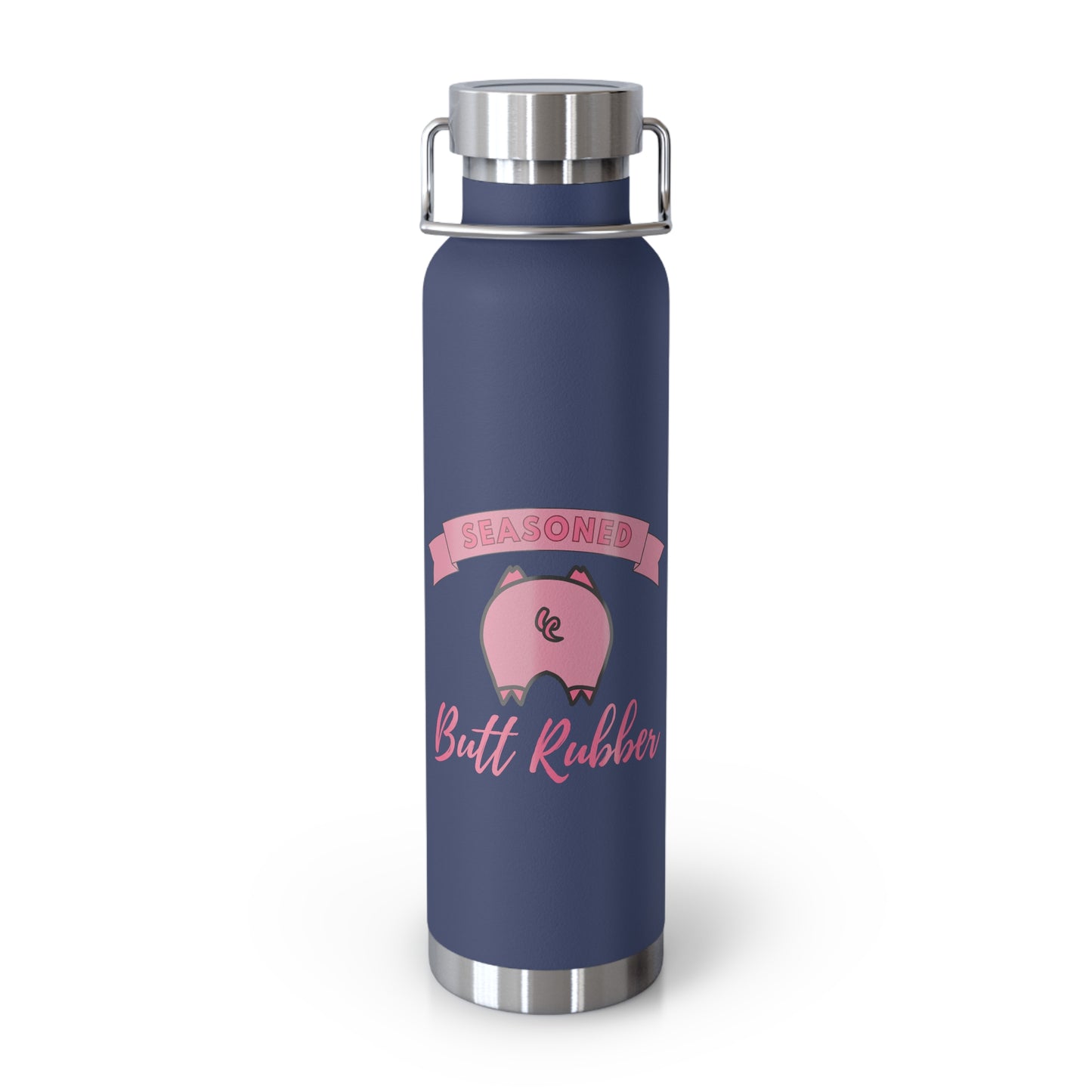 Seasoned Butt Ruber Copper Vacuum Insulated Bottle, 22oz