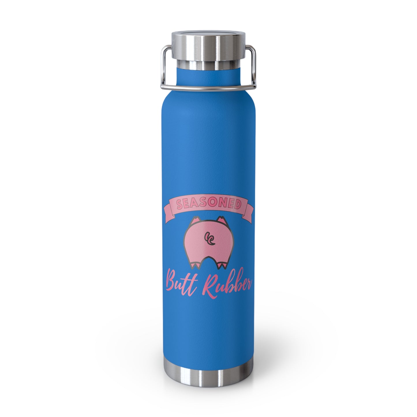 Seasoned Butt Ruber Copper Vacuum Insulated Bottle, 22oz