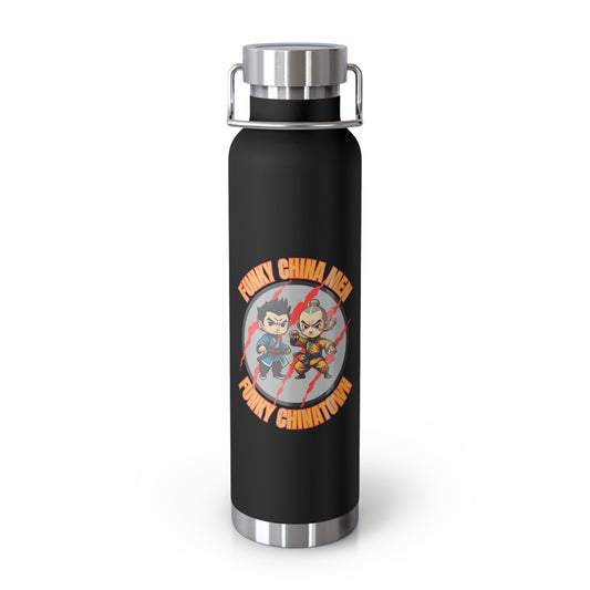 Funky China Men Funky China Town Copper Vacuum Insulated Bottle, 22oz