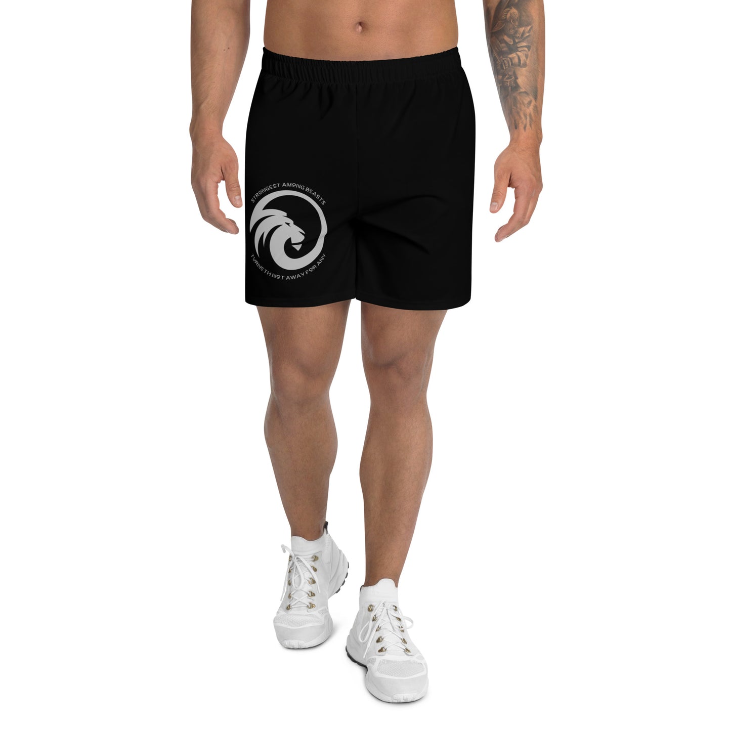 Strongest Among Beasts - Turneth Not Away For Any Men's Recycled Athletic Shorts