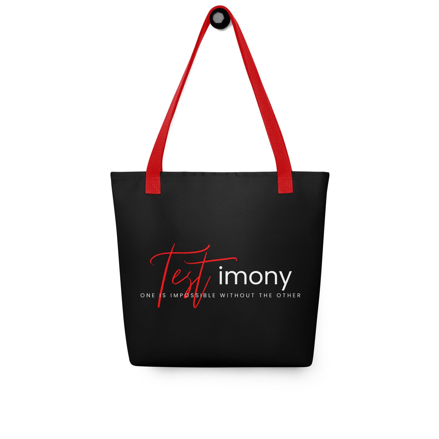 TESTimony "One is Impossible Without the Other" Tote bag