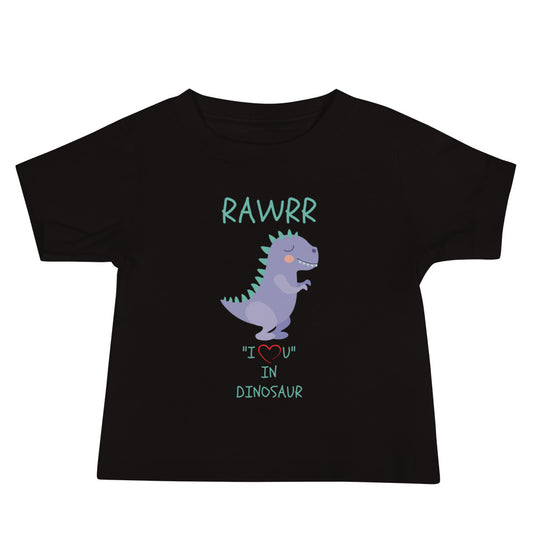 RAWRR "I Love You" In Dinosaur Baby Jersey Short Sleeve Tee