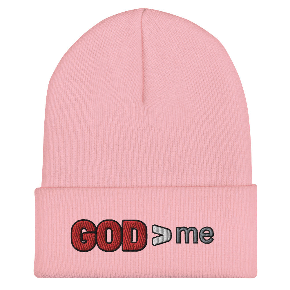 GOD > me Cuffed Beanie