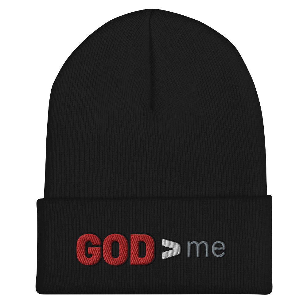 GOD > me Cuffed Beanie