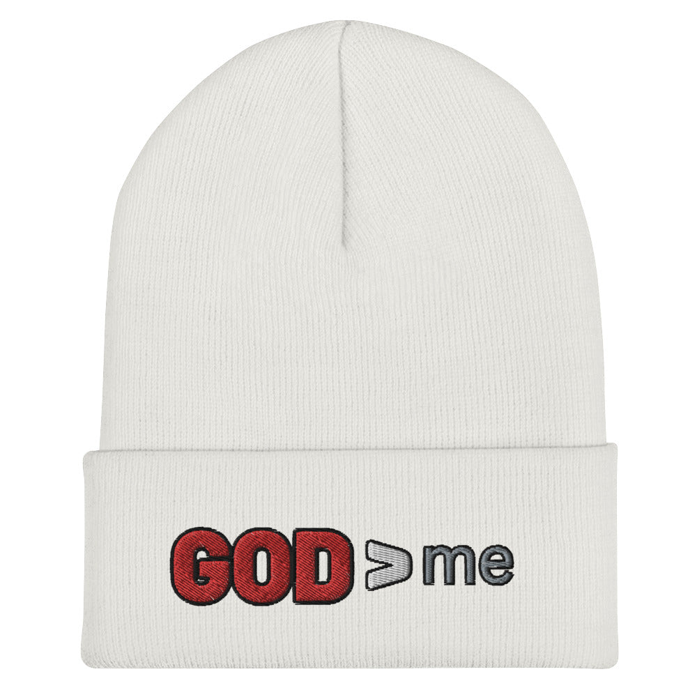 GOD > me Cuffed Beanie